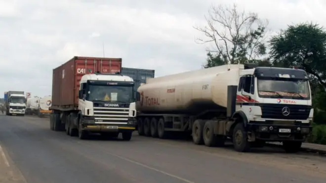 Uganda inategemea mizigo kutoka Kenya na Tanzania kwa kuwa haina bandari