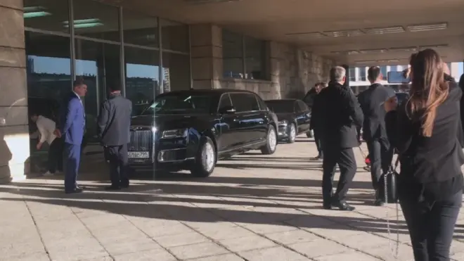 Predsednik je u Palatu Srbije stigao u Putinomobilu