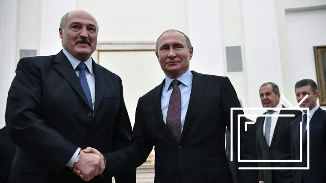 Александр Лукашенко и Владимир Путин