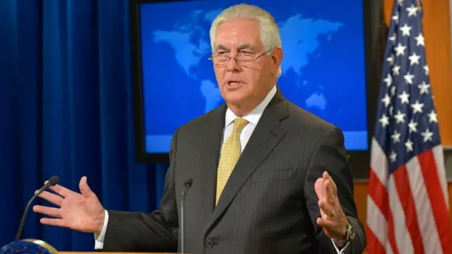 ریکس ټیلرسن ویلي، واشنګټن پیونګ یانګ کې د نظام بدلولو په درشل کې نه دی