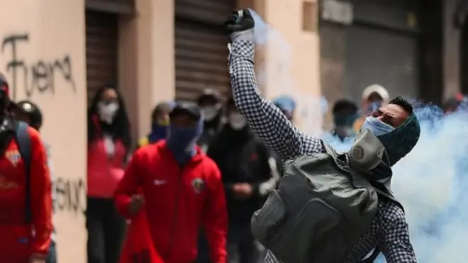 pROTESTAS EN ECUADOR