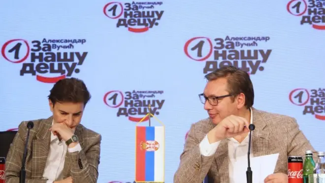 Ana Brnabić i Aleksandar Vučić na konferenciji 2020. godine, kada su saopštili sastav tadašnje vlade u Srbiji