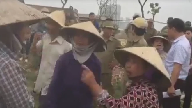 Vụ việc xảy ra ở nghĩa trang Giải Phướn, làng La Dương thuộc TP Hà Nội