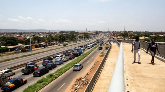 Madina Market for Accra afta di lockdown annoucement of March 28, 2020