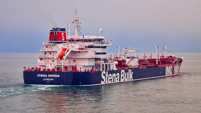 El Stena Bulk navegaba por el estrecho de Ormuz rumbo a Arabia Saudita.