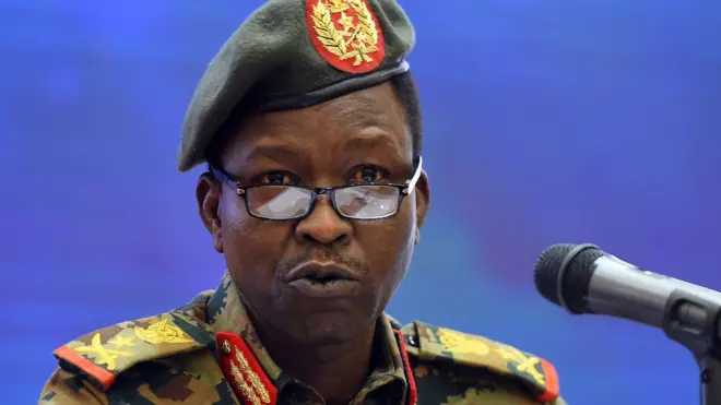 Lt Gen Shamseddine Kabbashi says the military has 'many reservations' about the protesters' proposals