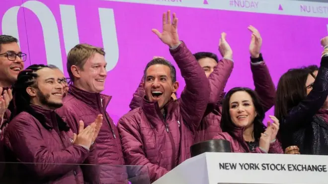 Nubank se estrenó este jueves en la bolsa de Nueva York.