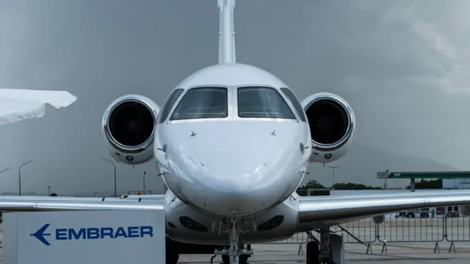 Pesawat yang disewa pengurus Partai Golkar dilaporkan jenis jet eksekutif yang diproduksi oleh perusahaan Brasil, Embraer.