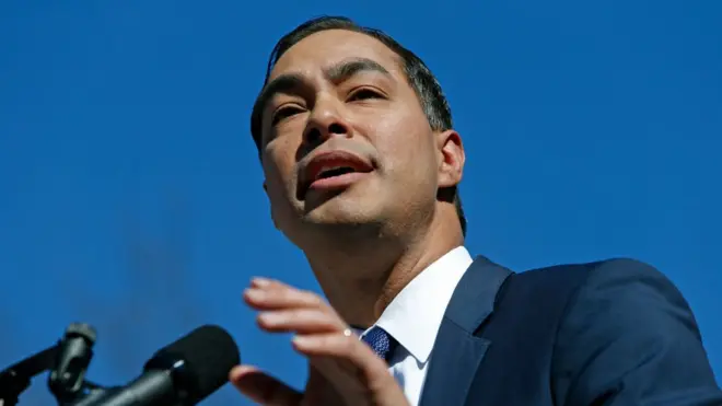 Julián Castro lanzó su candidatura en San Antonio, la ciudad de la que fue alcalde.