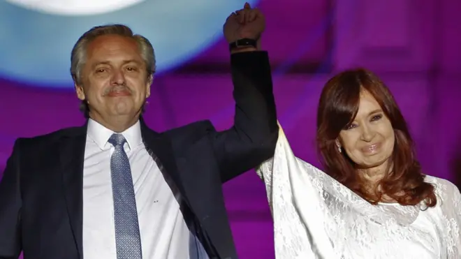Cristina y Alberto Fernández