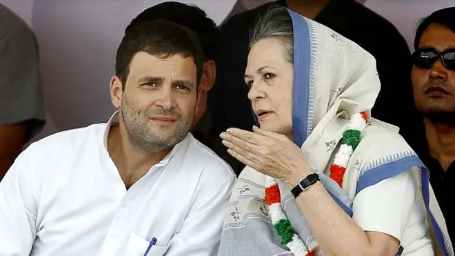 રાહુલ ગાંધી અને સોનિયા ગાંધી