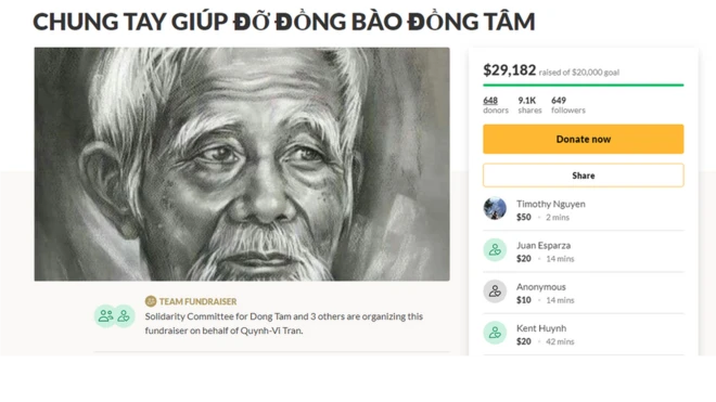 Kêu gọi giúp đỡ đồng bào Đồng Tâm