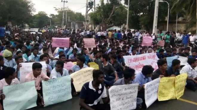 විරෝධතා මැද යාපනයේ ශෝක දිනයක්