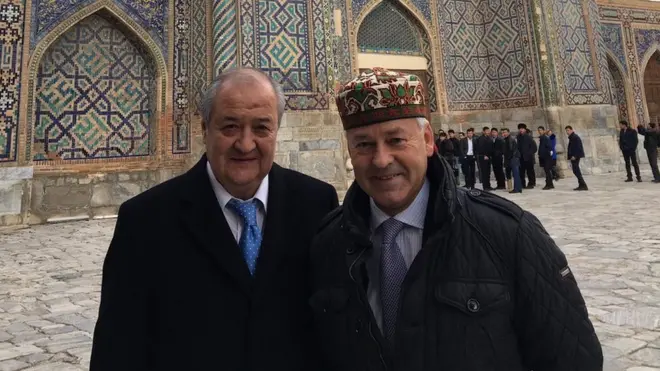 Алан Данкан Самарқандга Абдулазиз Комилов билан сафар қилган