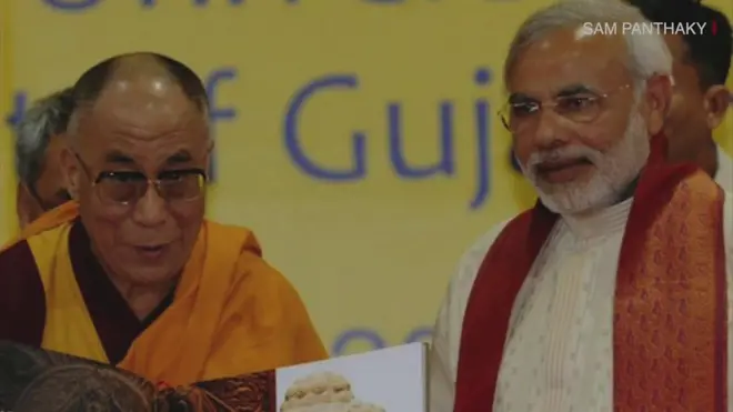 नरेंद्र मोदी और दलाई लामा