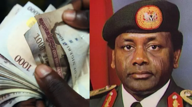 Late Sani Abacha family thief money wey reach $2.2billion keep for different-different countries abroad.