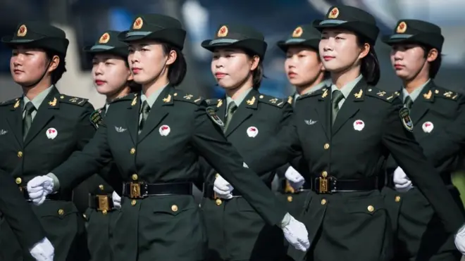 Các nữ quân nhân quân giải phóng Trung Quốc