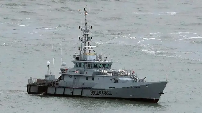 Border Force vessels are patrolling the Channel