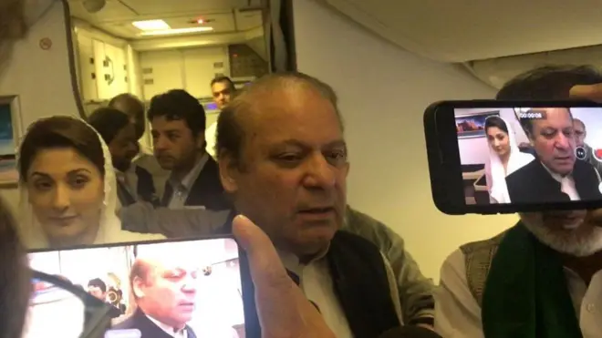 નવાઝ શરીફ અને મરિયમ