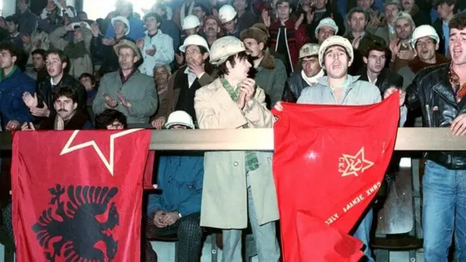 Protest kosovskih Albanaca u Prištini 1988. godine