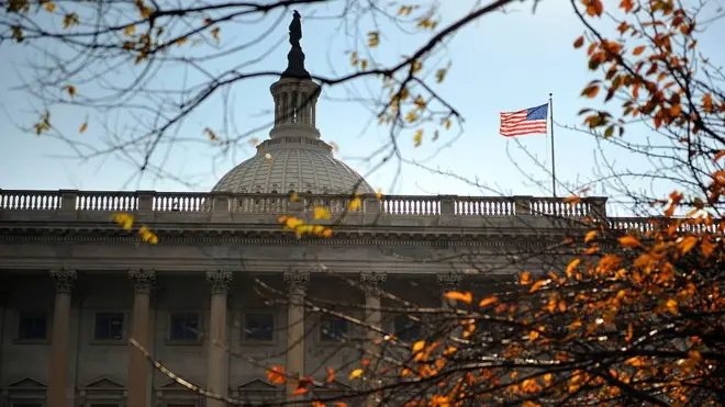 这是特朗普上任后第一次的对台军售。图为美国国会大厦。