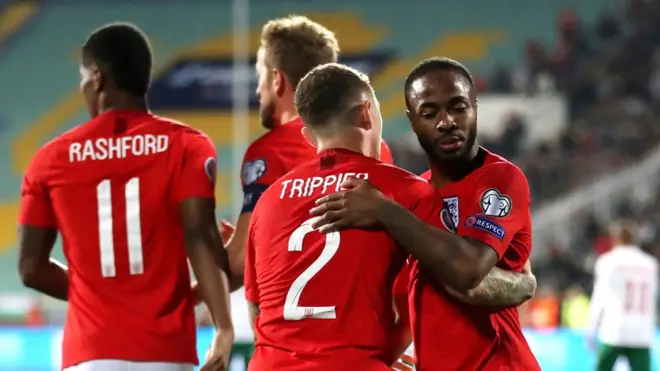 Muri urwo rukino rw'ukurondera uburenganzira bwo gukinira igikimbe c'ihiganwa rihuza imirwi nserukirabihugu i Bulaya, Ubwongereza bwatsinze Bulgaria 6-0