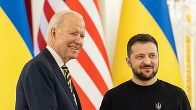 زیلېنسکي او بایډن