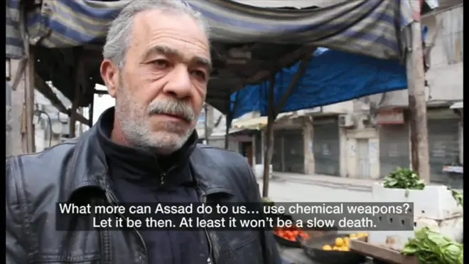 包囲目前のアレッポ　まだ飢