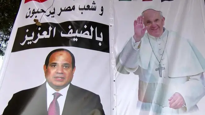 البابا فرنسيس في مصر