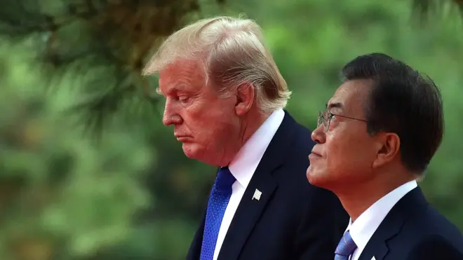 트럼프 대통령과 문재인 대통령