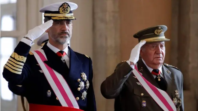 Felipe VI y Juan Carlos I.