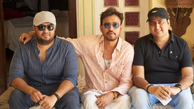 ઇરફાન ખાન સાથે ભાવેશ માંડલિયા અને ગૌરવ શુકલા