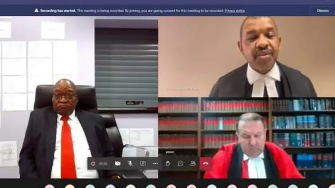 Jaco Zuma attend virtual court