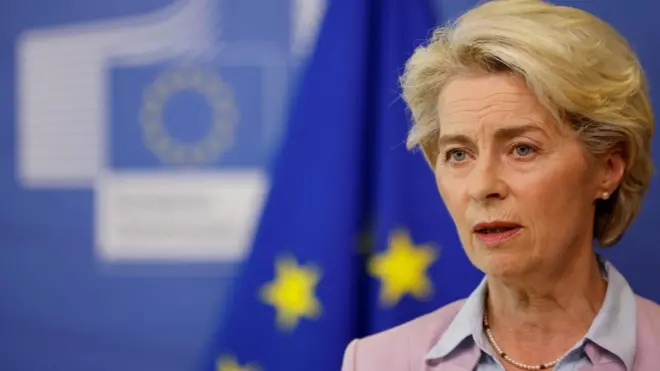 Ursula von der Leyen said as well as price cap there should be a mandatory target to cut peak electricity use