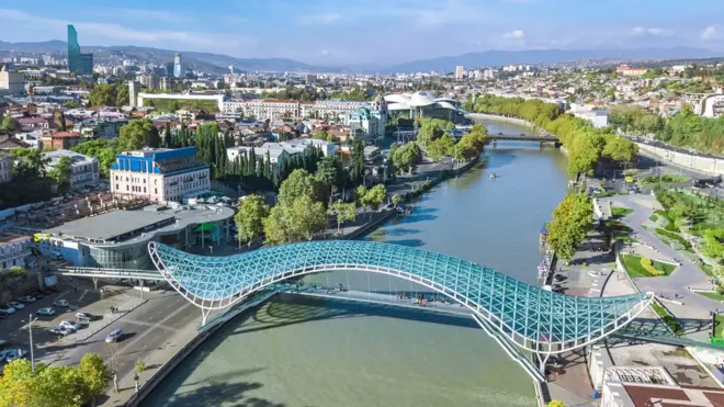 Tbilisi, Georgia. Vista de la ciudad.