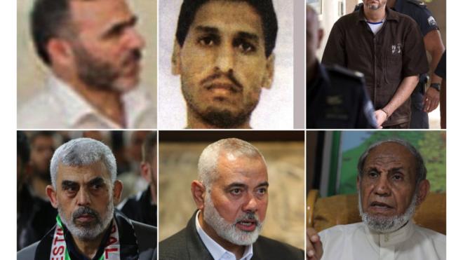 六个哈马斯最著名的领导人