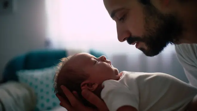 папа с ребенком