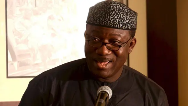 Kayode Fayemi na minister of Mines and Steel development for Nigeria.