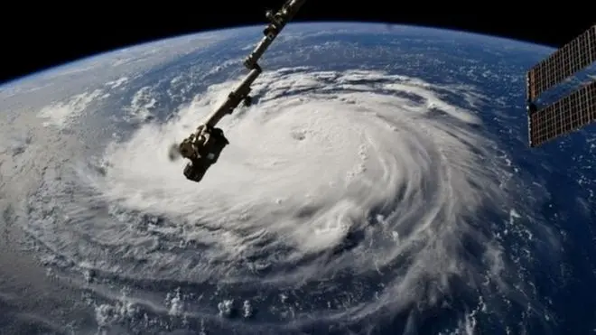 Foto feita da estação espacial internacional