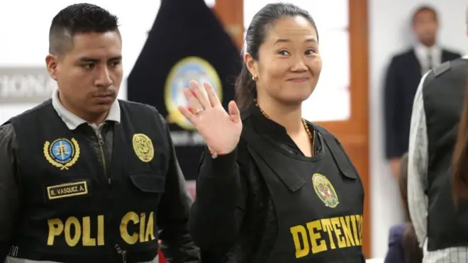 Keiko Fujimori fue puesta bajo detención preventiva el 31 de octubre de 2018.