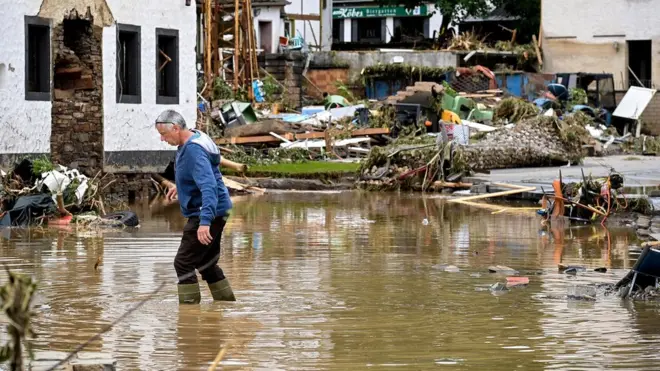 The entire village of Schuld was destroyed