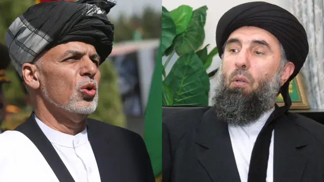 حکمتیار و غنی