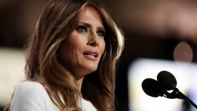 Mrs Trump defended her husband, calling him warm and kind
