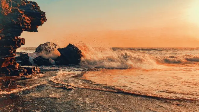 Playa en El Salvador