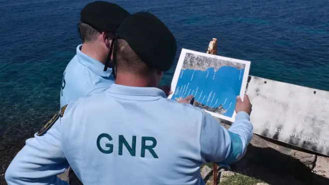 Midilli Adası'nda sahil güvenliğini sağlayan Portekizli yetkililer