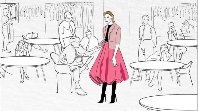 Манекен в шоуруме