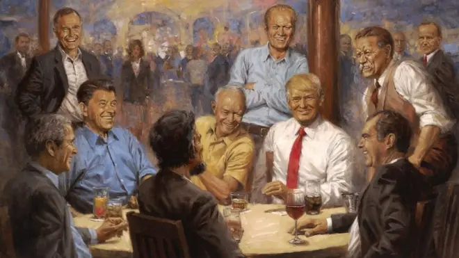 앤디 토머스가 그린 '공화당 클럽' 그림