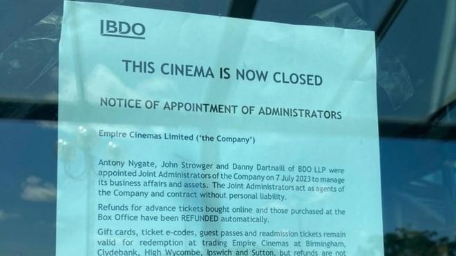 Vue cinema set to open in Swindon after Empire closure BBC News