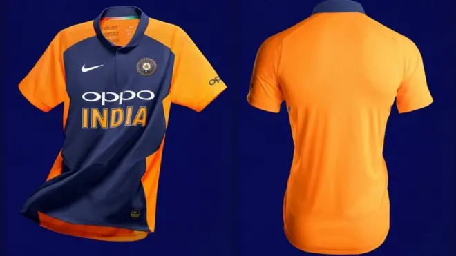 انڈیا کی نئی جرسی ان کی پریکٹس جرسی سے ملتی جلتی ہے