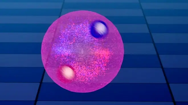 Позитронийнинг тахминий кўриниши